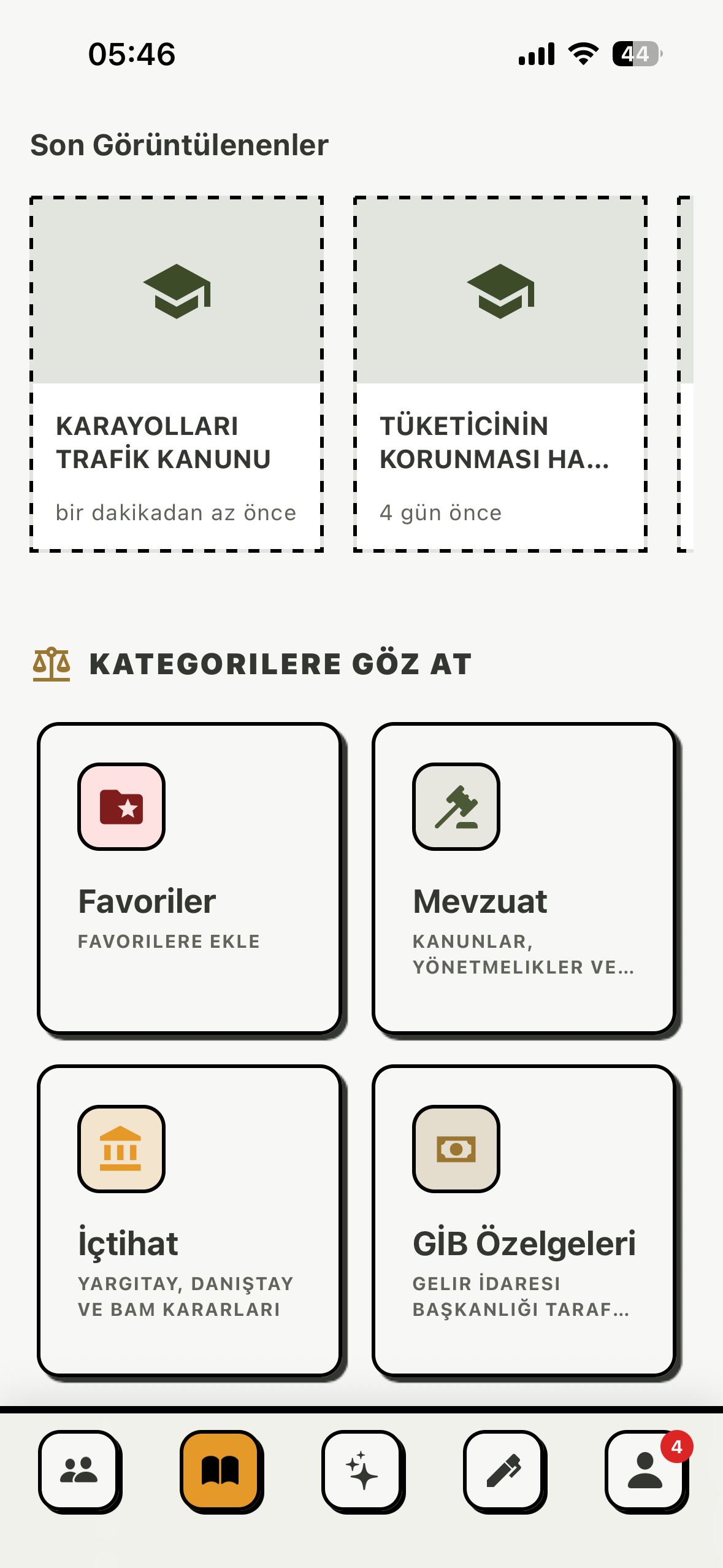 Avukatım YZ hukuk kütüphanesinde mevzuat, içtihat, tez ve özelge kaynakları